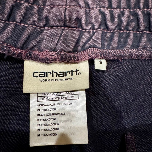 NWOT Carhartt WIP Mosby Script Sweat Pants - Picture 6 of 11